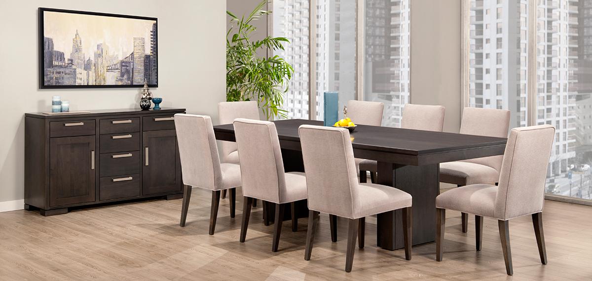 Kenova Dining Room Collection By Handstone, Dining Table With Material Chairs Canada