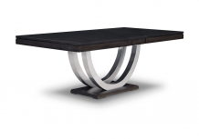 Contempo Metal Curve Pedestal Dining Table
