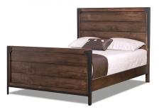 Portland Queen Wood Panel Bed