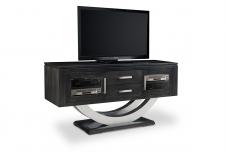 Contempo Metal Curve Pedestal HDTV Cabinet