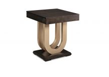 Photo of Contempo End Table w/Metal Curves