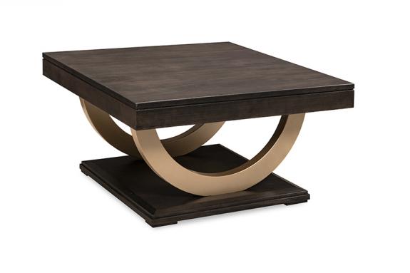 Photo of Contempo Coffee Table w/Metal Curves
