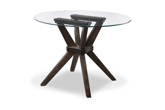 Photo of Tribeca Round GLASS Top Dining Table